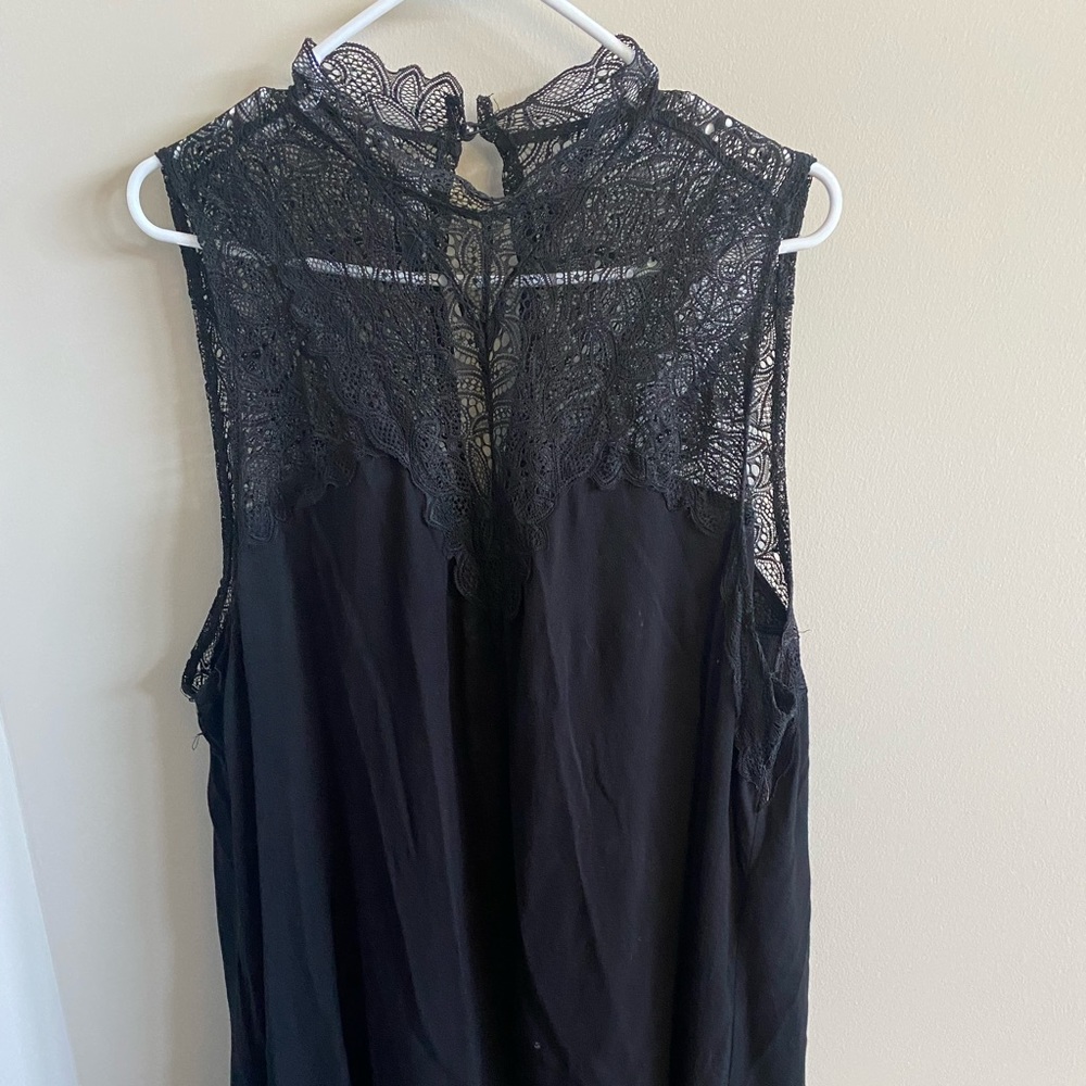 High Neck Sleeveless Lace Blouse - Torrid Size 2